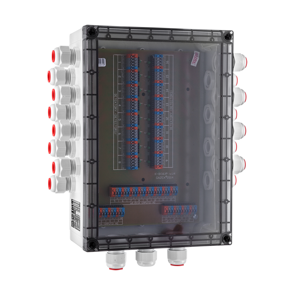 K-16P – Cable hub boxes K-8P, K-16P – GAZEX